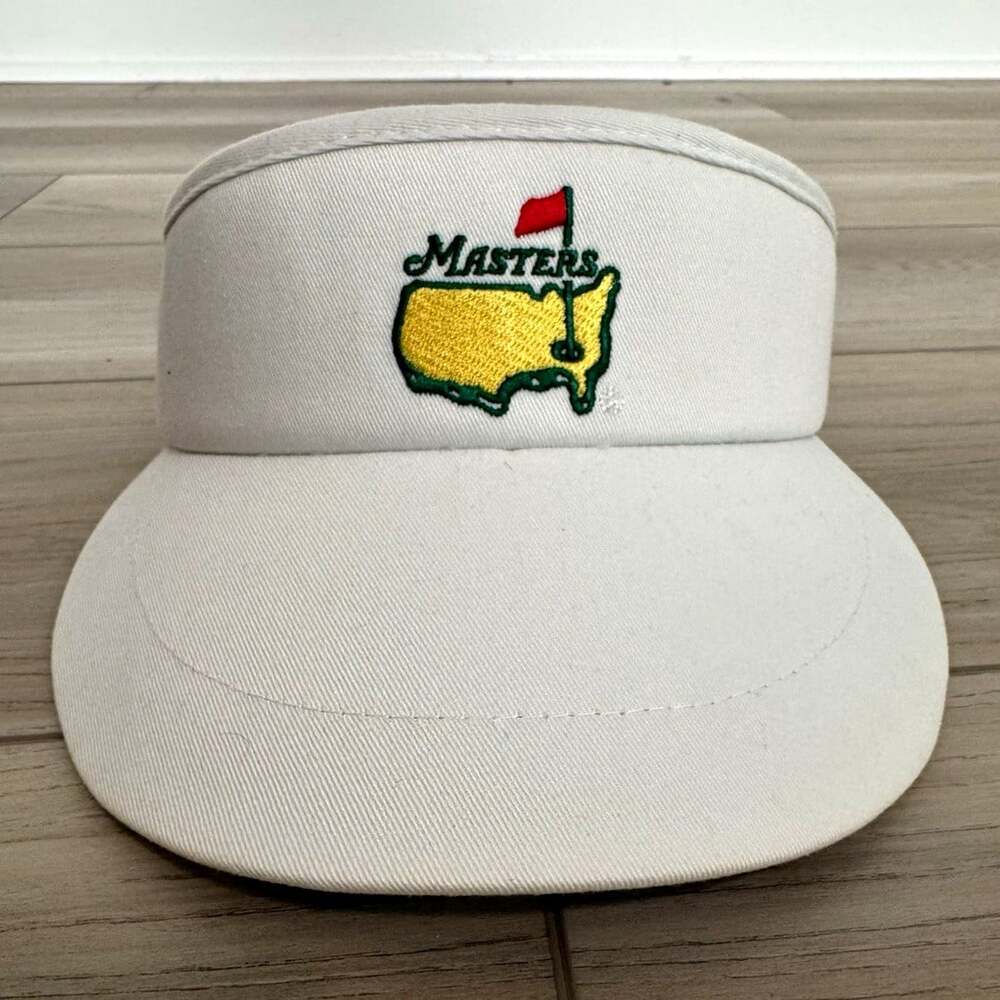 Masters Golf Visor American Needle White Green Underbrim Adjustable Augusta